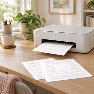 Pregnancy Appointment Log, printing on a home printer